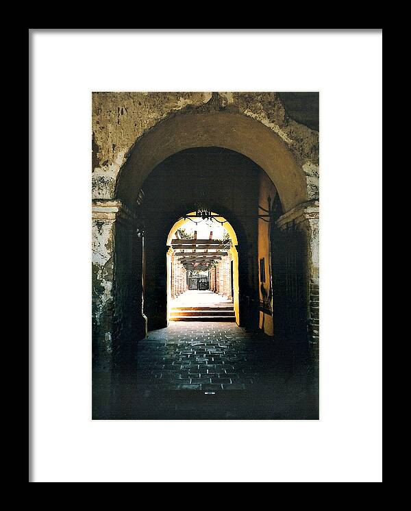 San Juan Capistrano Framed Print featuring the photograph San Juan Capistrano Archway by Marilyn Wilson