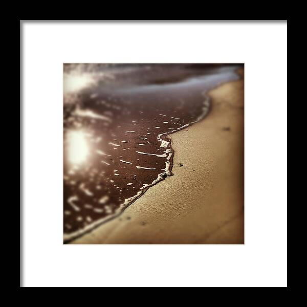 Tranquility Framed Print featuring the photograph Sand And Water. Ibiza, Balearic by Rachel Carbonell