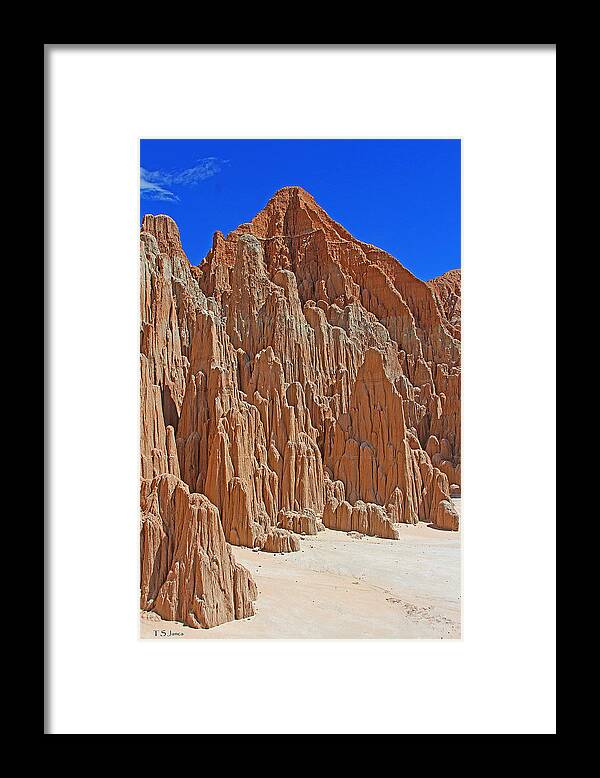 Sand City At Cathedral Gorge Nevada State Park Framed Print featuring the photograph Sand City At Cathedral Gorge Nevada State Park by Tom Janca
