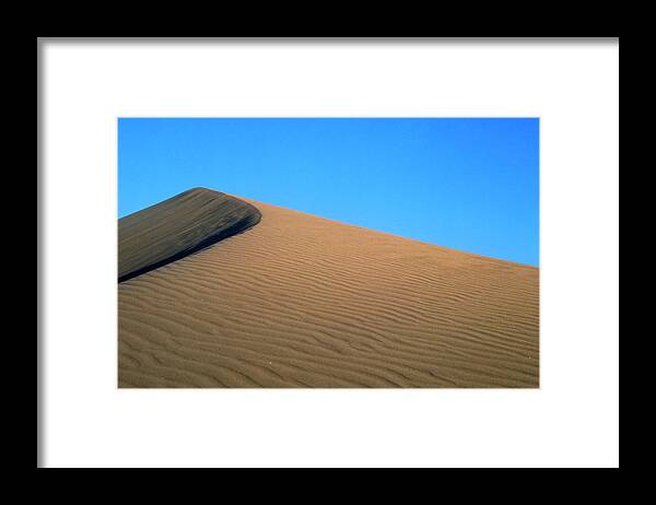 Sand Dune Framed Print featuring the photograph Sand Dune by Alex Bartel/science Photo Library