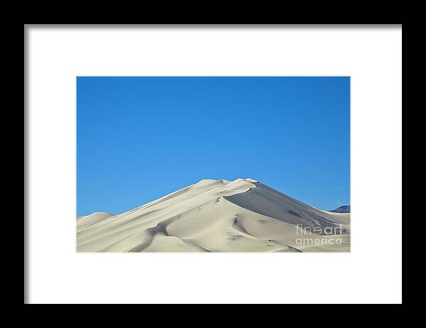 00559254 Framed Print featuring the photograph Sand Dunes In Death Valley Natl Park by Yva Momatiuk and John Eastcott