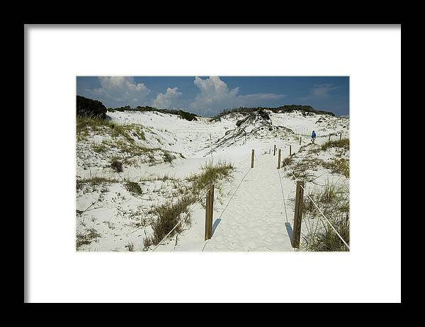 Sand Dunes Framed Print featuring the photograph Sand in Your Shoes by Norman Johnson