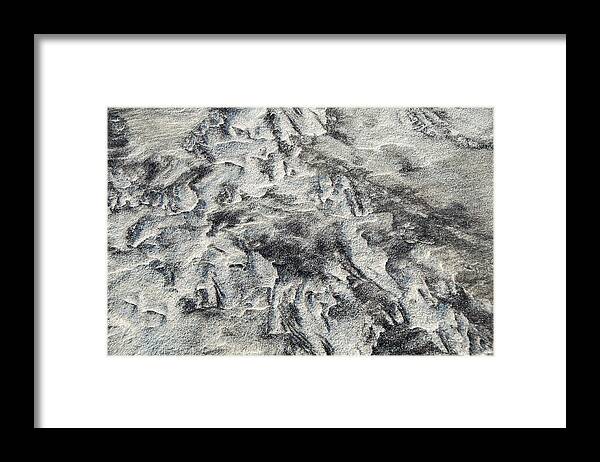 Sand Framed Print featuring the photograph Sand Patterns by Cathy Kovarik