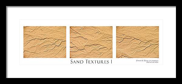 Collage Framed Print featuring the photograph Sand Textures 1 by David Doucot