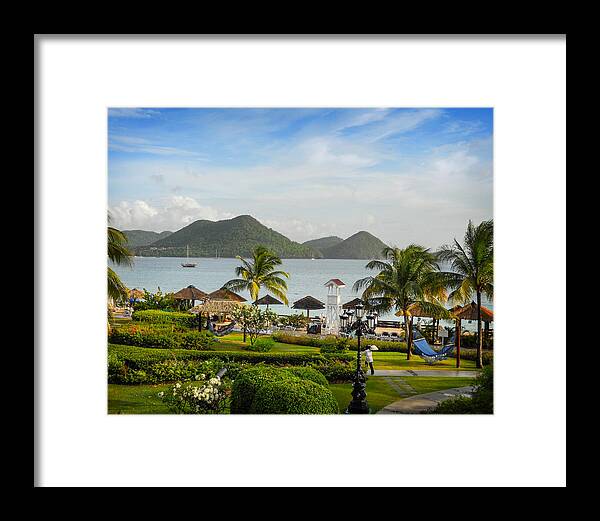 St. Lucia Framed Print featuring the photograph Sandals St. Lucia by Joe Winkler
