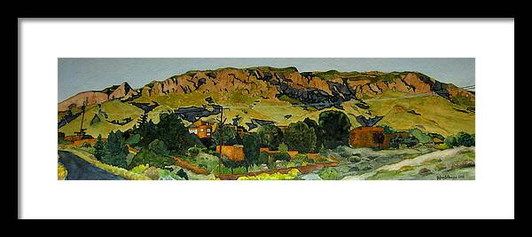 New Mexico Framed Print featuring the painting Sandia Heights by Jeffrey S Perrine