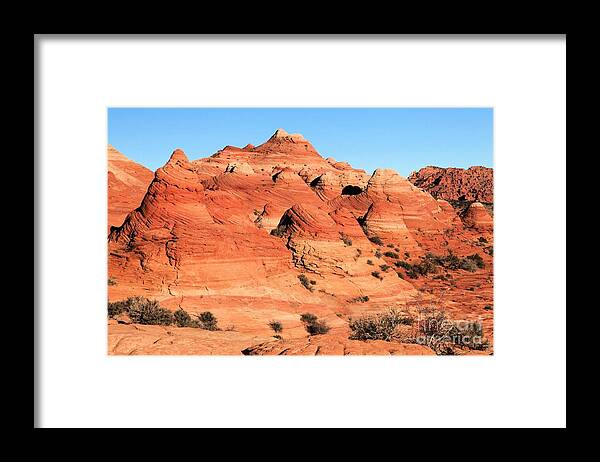 The Wave Framed Print featuring the photograph Sandstone Amphitheater by Adam Jewell