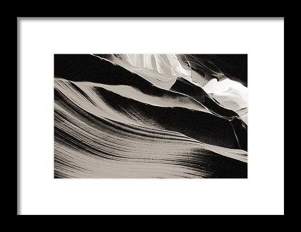 Lith Framed Print featuring the photograph Sandstone by Arkady Kunysz