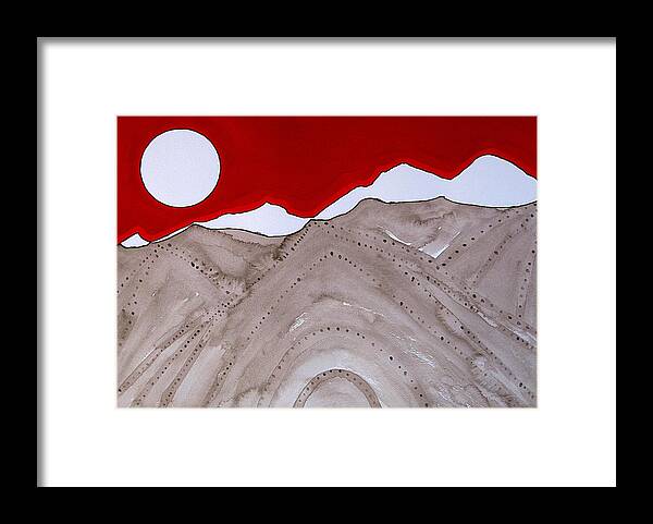 Rockies Framed Print featuring the painting Sangre de Cristo Peaks original painting by Sol Luckman