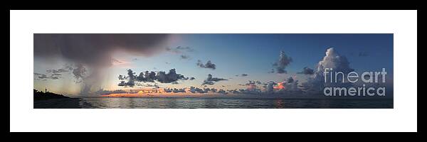 Sanibel Island Framed Print featuring the photograph Sanibel Island Sunrise Panorama by Jeff Breiman