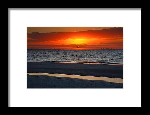 Beach Framed Print featuring the photograph Sanibel Sunrise IX by Steven Ainsworth