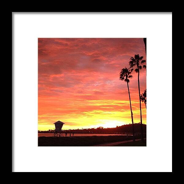 California Framed Print featuring the photograph Santa Barbara, Thank You! #sunset by Lori Moon