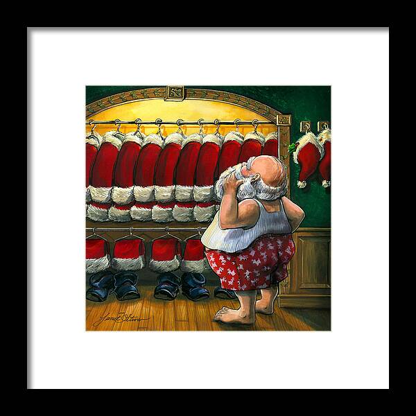 Janet Stever Framed Print featuring the painting Santa's Closet by Janet Stever