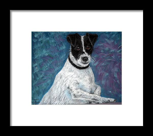 Terriers Framed Print featuring the pastel Sassy Pastel by Antonia Citrino