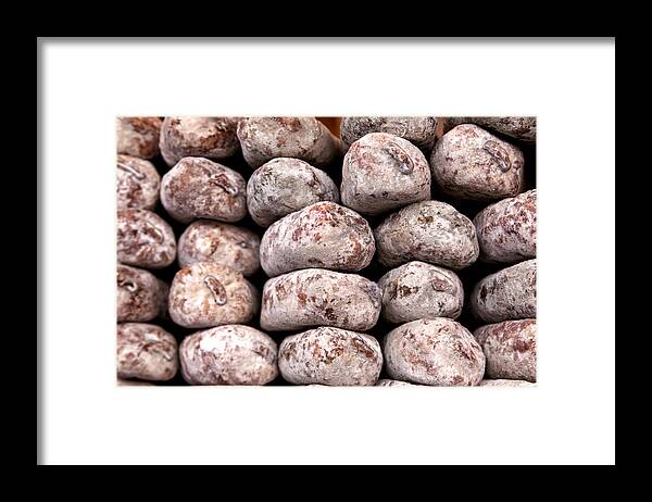 Food Framed Print featuring the photograph Sausage stacks by Charles Lupica