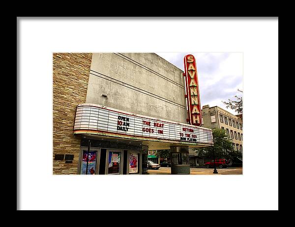 Savannah Framed Print featuring the photograph Savannah Theater by Diana Powell