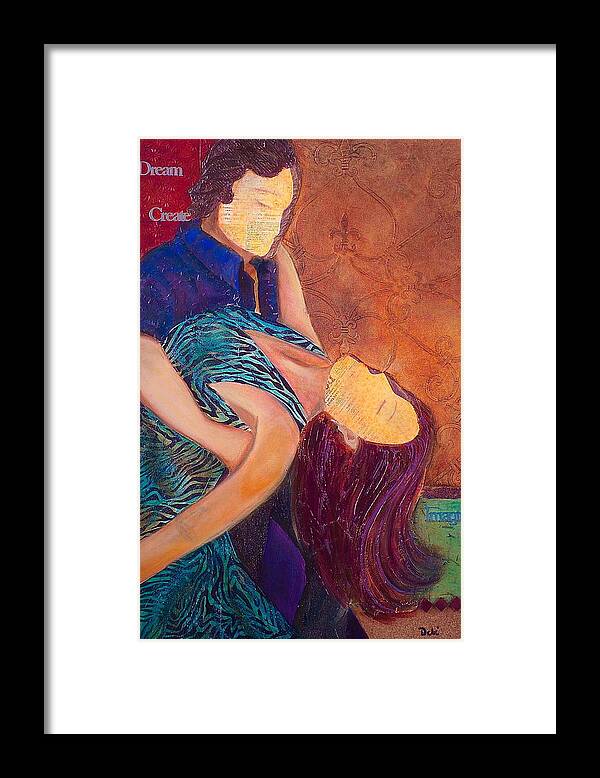 Man Framed Print featuring the painting Save the Last Dance by Debi Starr
