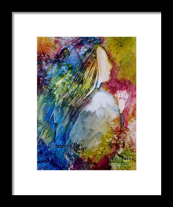Prayer Framed Print featuring the painting Savior Please by Deborah Nell