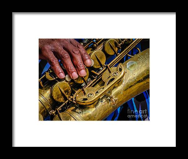 Saxaphone Framed Print featuring the photograph Sax by George DeLisle