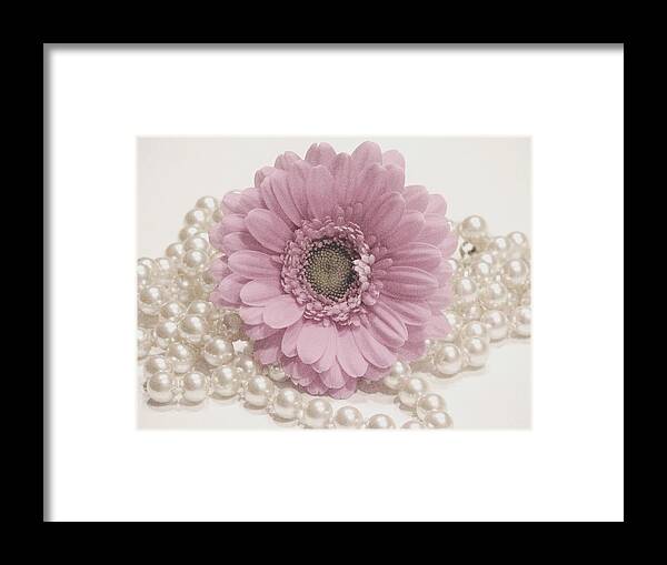 Pearls Framed Print featuring the photograph Say It With Pearls by Angela Davies