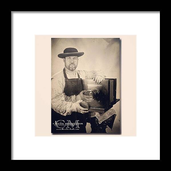 Tintype Framed Print featuring the photograph Scanned The Plate From The Crown by Chris Morgan