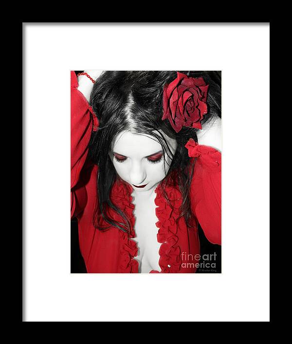 Special Edition Framed Print featuring the photograph Scarlet by Heather King
