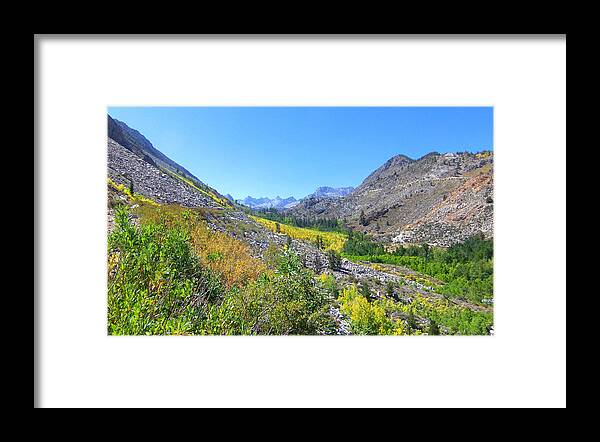 White Mountain Framed Print featuring the photograph Scenic Peace by Marilyn Diaz
