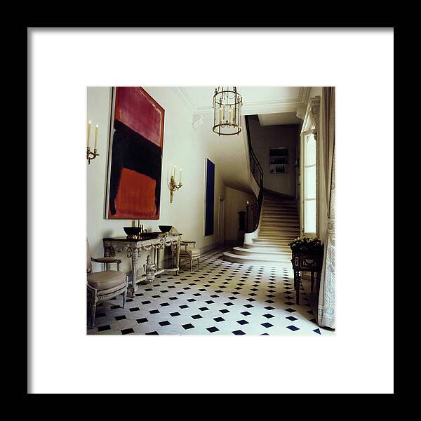 1970s Style Framed Print featuring the photograph Schlumberger's Entrance Hall by Horst P. Horst