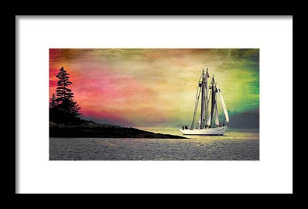 Arctic Framed Print featuring the photograph Schooner Bowdoin by Fred LeBlanc