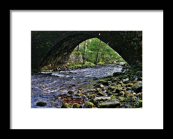 Scotland Framed Print featuring the photograph Scotland Bridge by Henry Kowalski