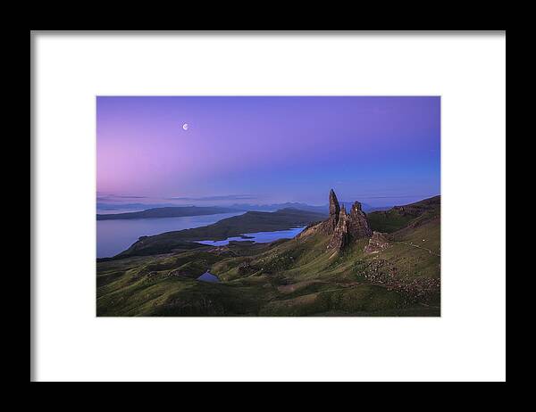 Scotland Framed Print featuring the photograph Scotland - Storr At Night by Jean Claude Castor