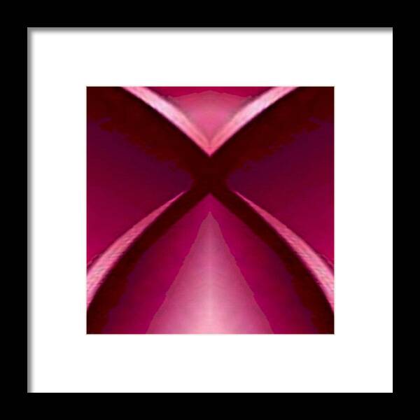  Framed Print featuring the digital art Sculpted Ribbon by Mary Russell