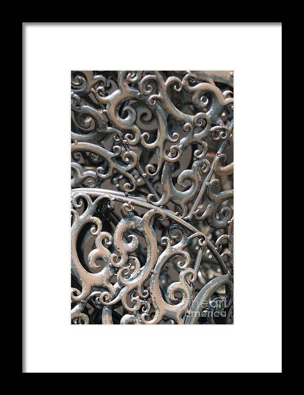 Metal Framed Print featuring the photograph Sculpture Detail Vertical by Barbara Bardzik