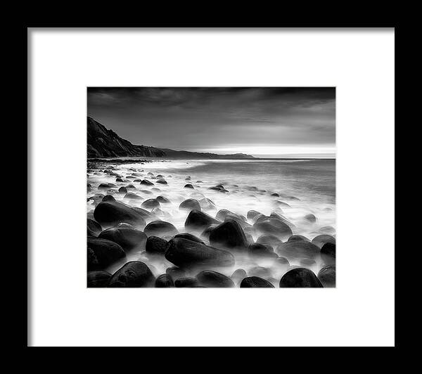 Rocks Framed Print featuring the photograph Sea Rocks by Fran Osuna