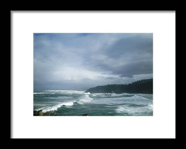 Landscape Framed Print featuring the photograph Seaside by Marian Jenkins