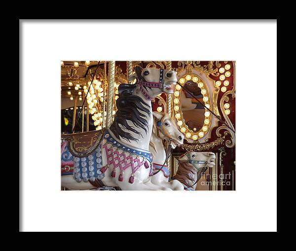 Carousel Framed Print featuring the photograph Seattle Carousel by Laura Wong-Rose