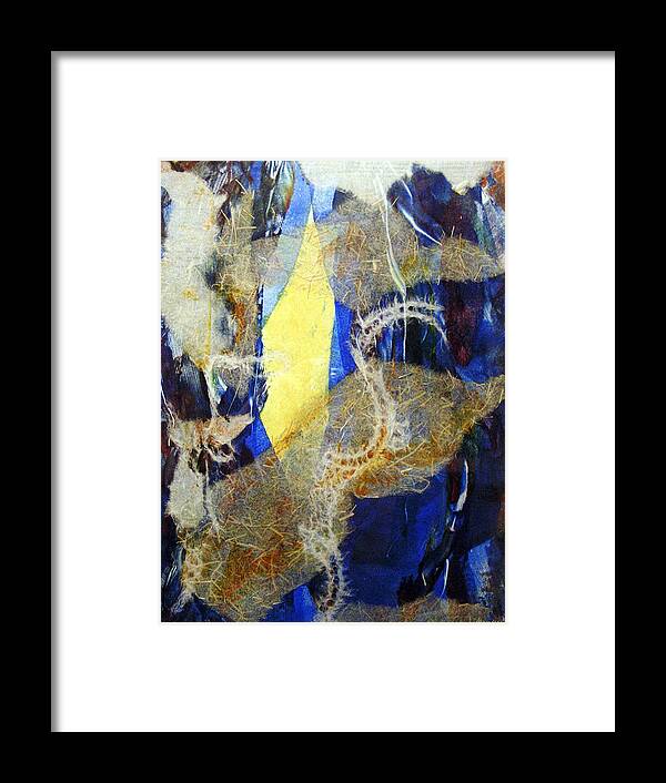 Abstract Framed Print featuring the painting Seaworld by Fine Art by Alexandra