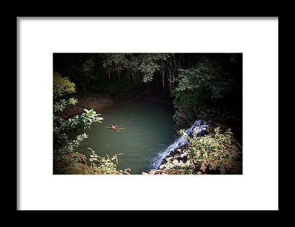 Pool Framed Print featuring the photograph Secluded Pool by Carl Sheffer