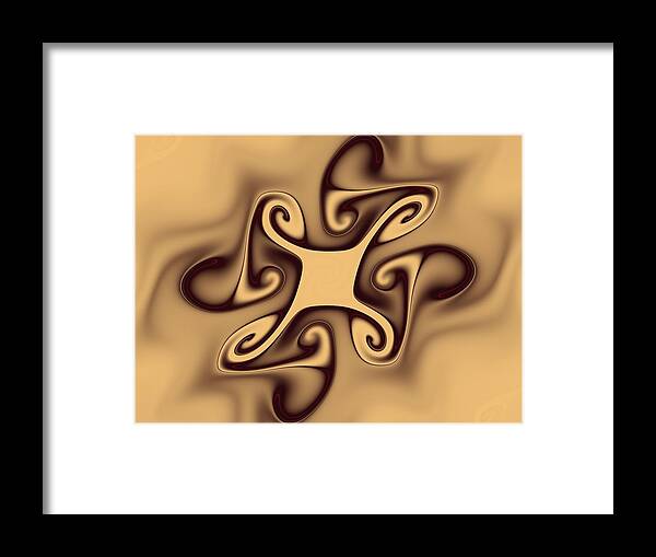 Fractal Framed Print featuring the digital art Secrecy by Inna Arbo