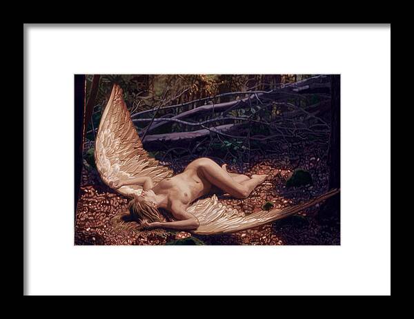 Whelan Framed Print featuring the painting Secret Forest II by Patrick Whelan