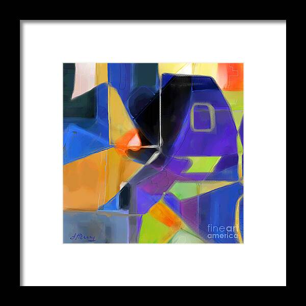 Abstract Art Prints Framed Print featuring the digital art Security by D Perry