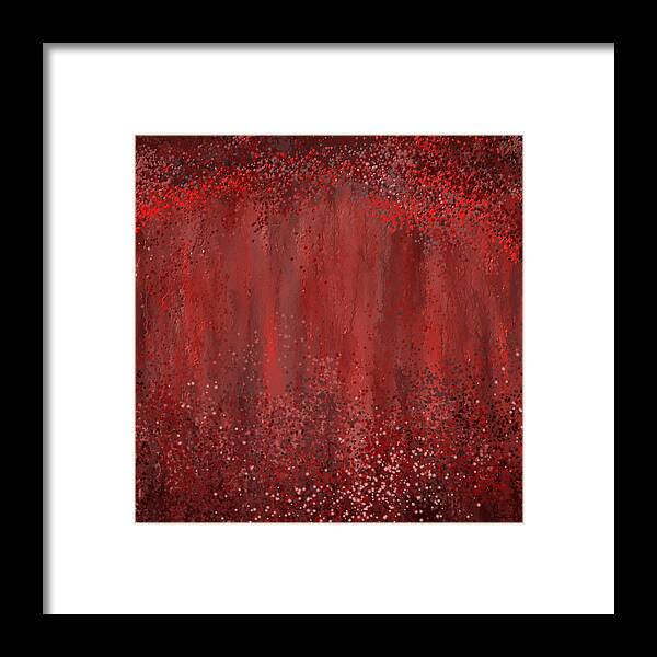 Marsala Framed Print featuring the painting Seductive Embrace- Marsala art by Lourry Legarde