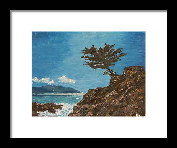 Ocean Framed Print featuring the painting Seed of Faith by Cynthia Morgan