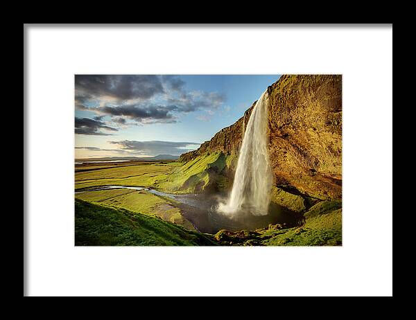 Landscape Framed Print featuring the photograph Seljalandsfoss Iceland by Peter OReilly