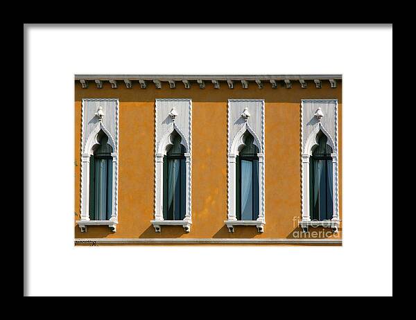 Windows Framed Print featuring the photograph Sentinels by Mariarosa Rockefeller