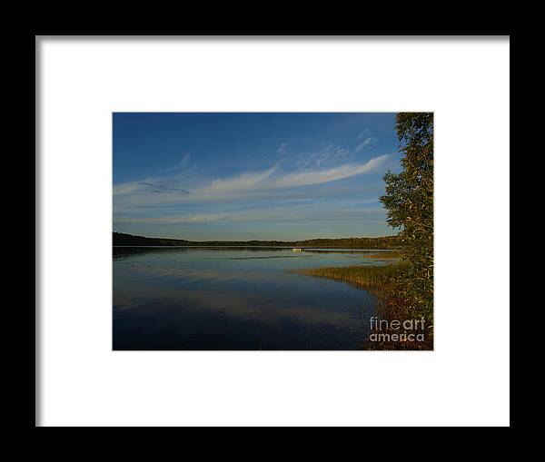 Clouds Framed Print featuring the photograph Serene Dive by Vivian Martin