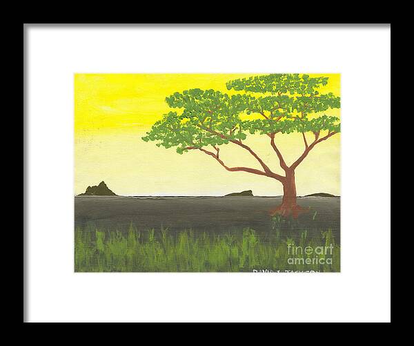 Serengeti Framed Print featuring the painting Serengeti by David Jackson