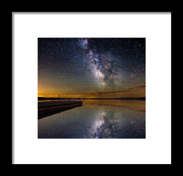 Milkyway Framed Print featuring the photograph Serenity by Aaron J Groen