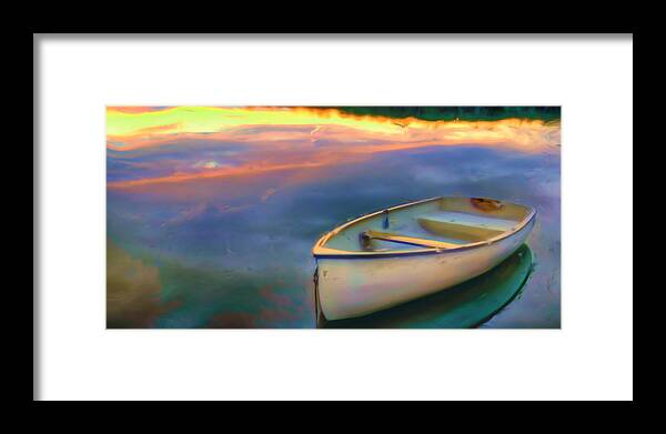 Texture Framed Print featuring the painting Serenity by Joel Olives