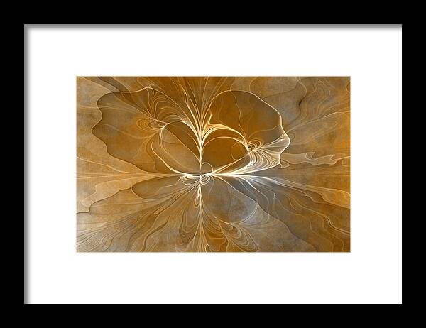 Abstract Framed Print featuring the digital art Series Patina Style 3 by Gabiw Art